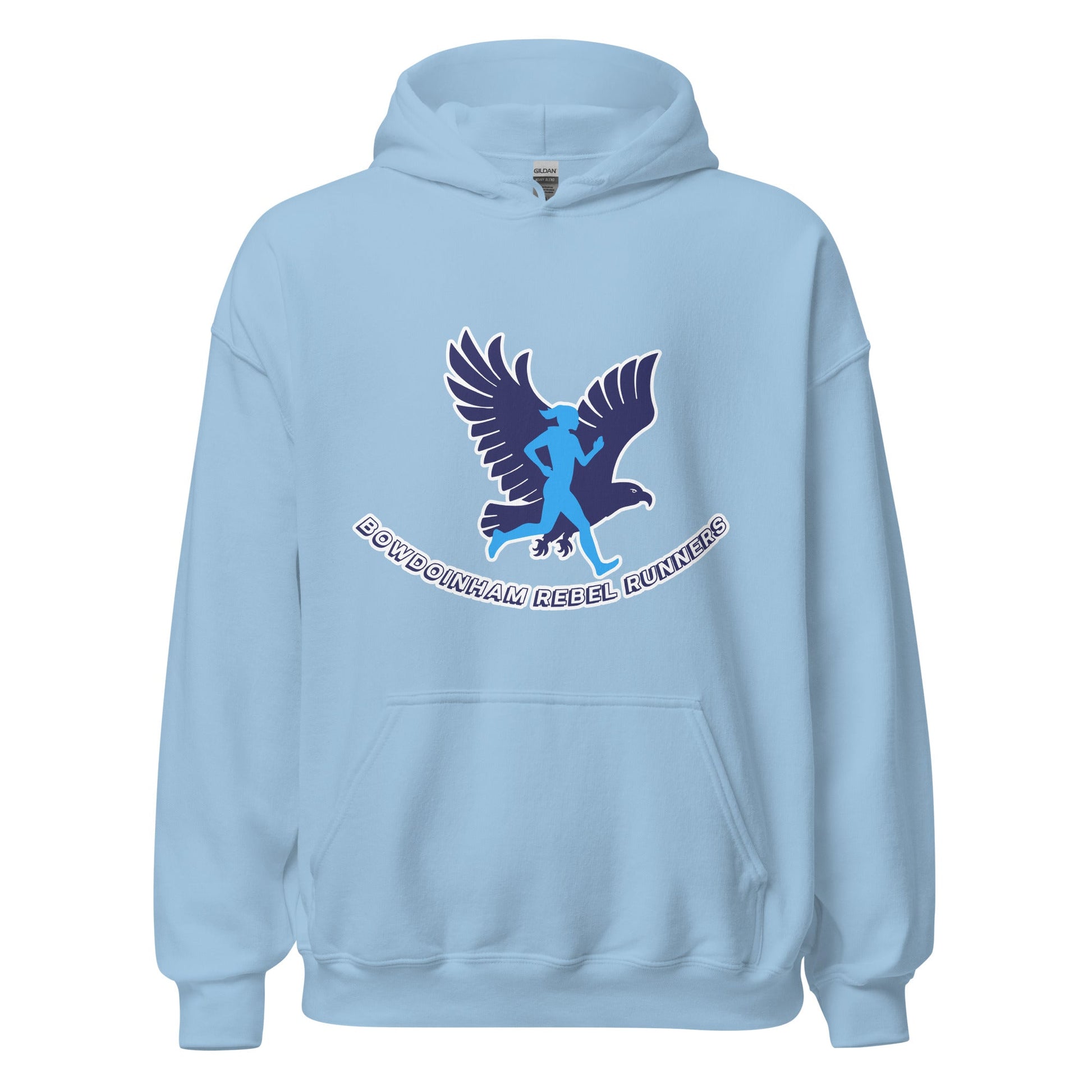 Classic | Hoodie | Bowdoinham Rebel Runners | Aerial Runner Emblem Logo