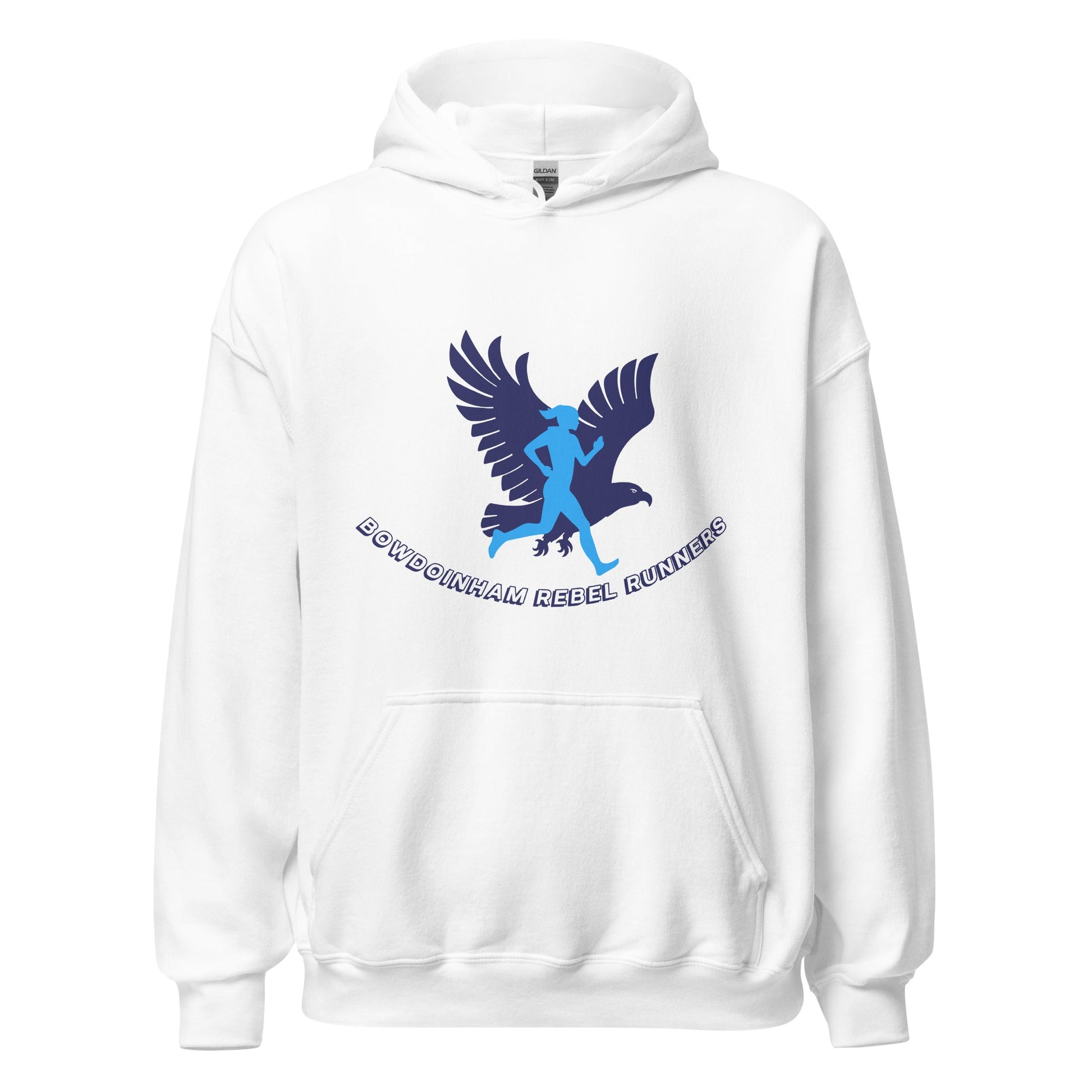 Classic | Hoodie | Bowdoinham Rebel Runners | Aerial Runner Emblem Logo