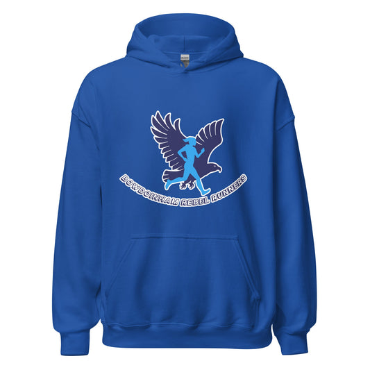 Classic | Hoodie | Bowdoinham Rebel Runners | Aerial Runner Emblem Logo