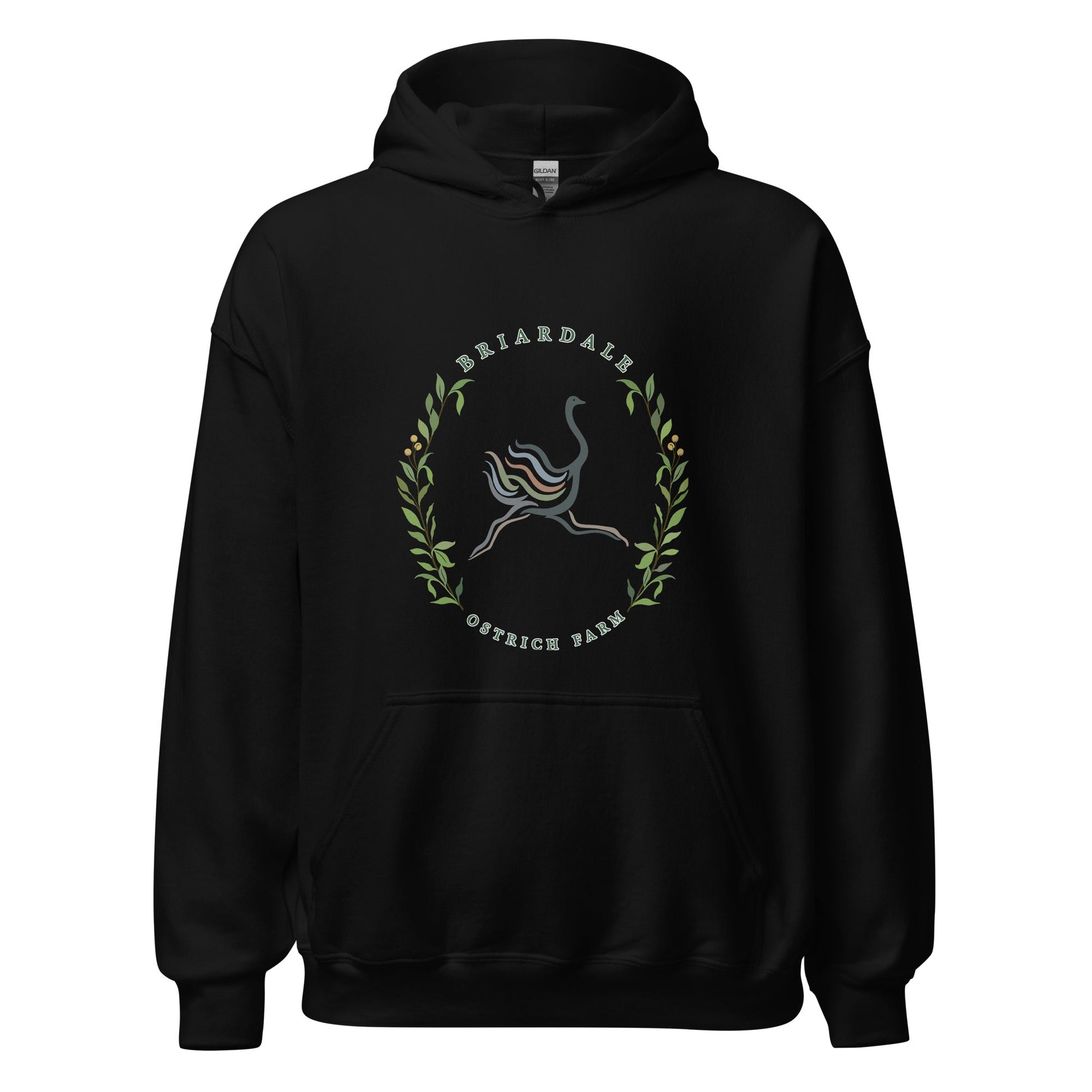 Classic | Hoodie | Briardale Ostrich Farm | Crest Logo