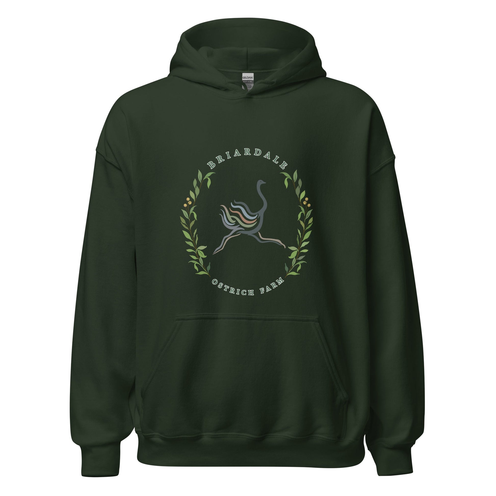 Classic | Hoodie | Briardale Ostrich Farm | Crest Logo