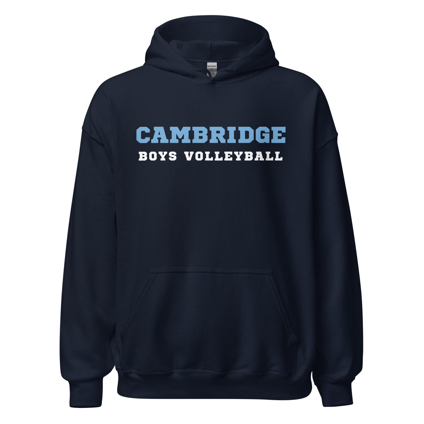 Classic | Hoodie | Cambridge Volleyball | Block Script Logo