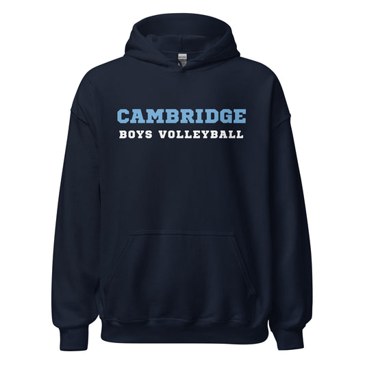 Classic | Hoodie | Cambridge Volleyball | Block Script Logo