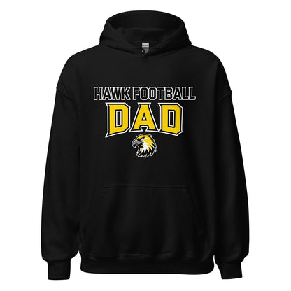 Classic | Hoodie | Cardinal Ohara Hawks | Football Dad Logo