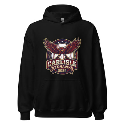 Classic | Hoodie | Carlisle Redhawks | Emblem Logo