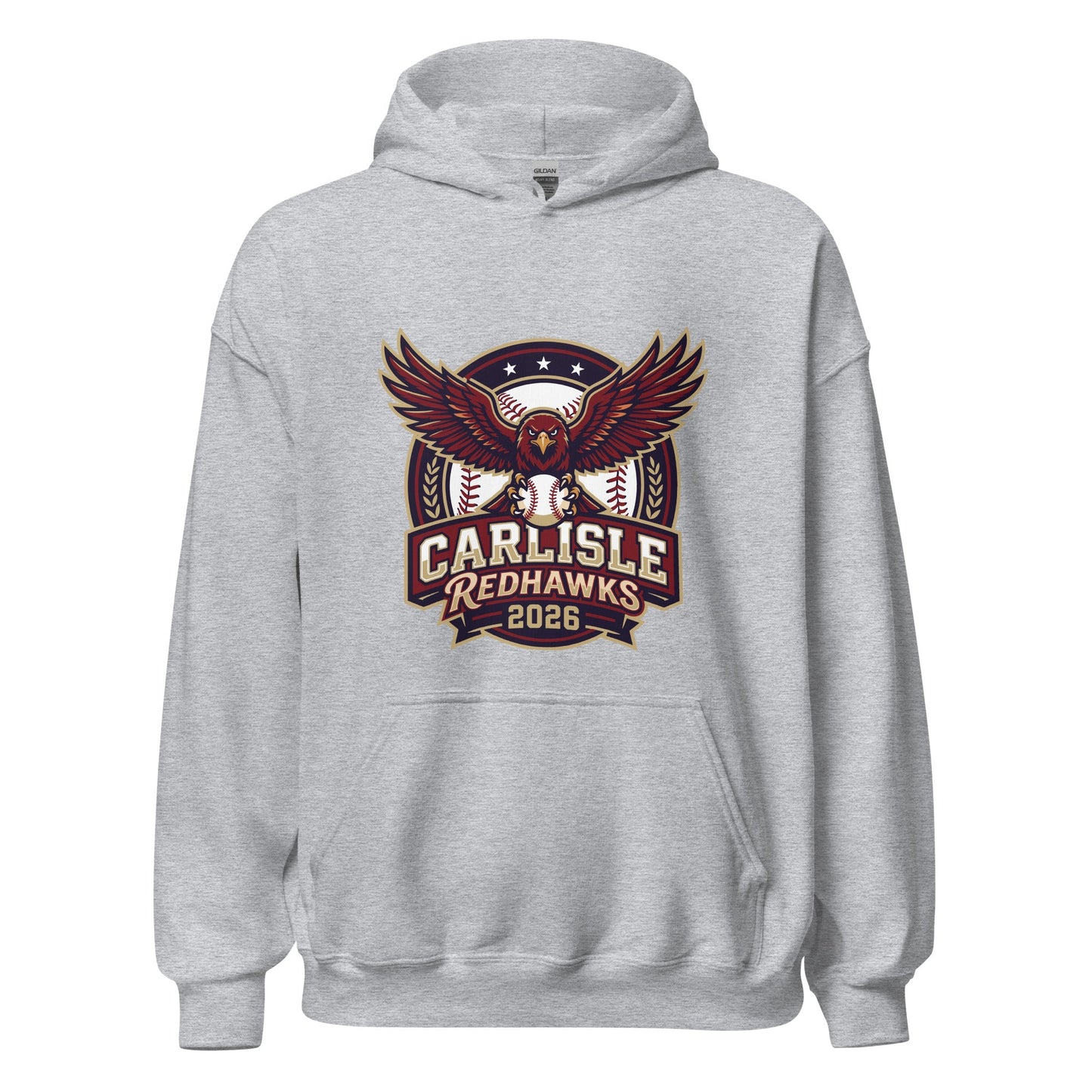 Classic | Hoodie | Carlisle Redhawks | Emblem Logo