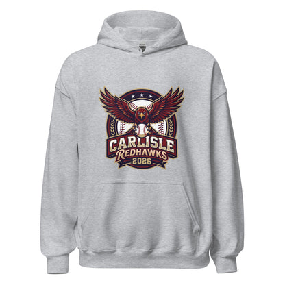 Classic | Hoodie | Carlisle Redhawks | Emblem Logo