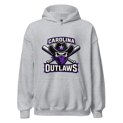 Classic | Hoodie | Carolina Outlaws Baseball | Crest Logo