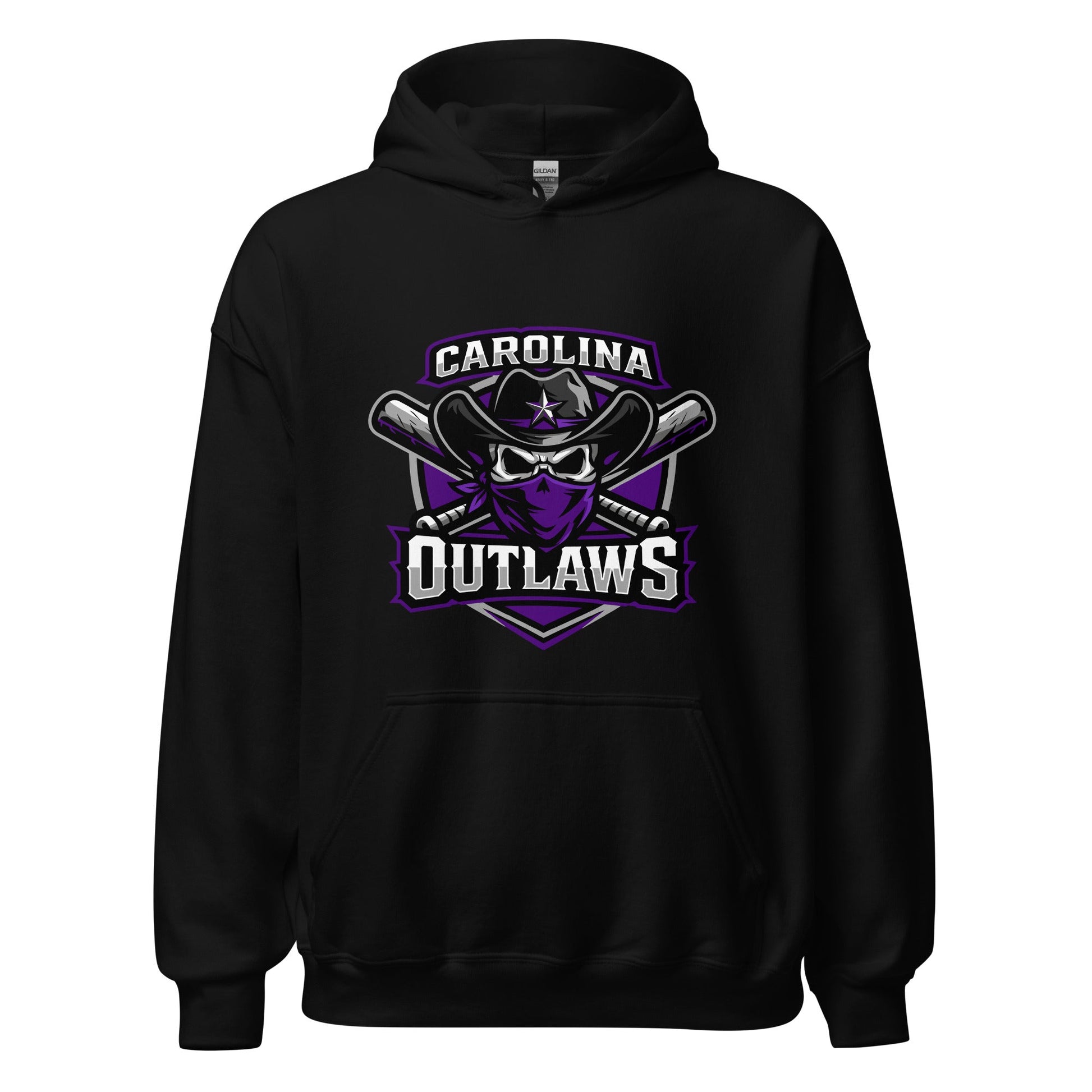 Classic | Hoodie | Carolina Outlaws Baseball | Shield Logo