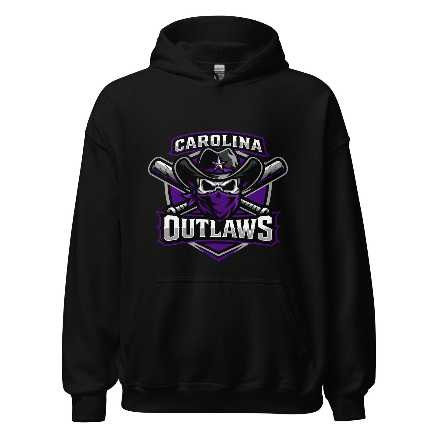 Classic | Hoodie | Carolina Outlaws Baseball | Shield Logo