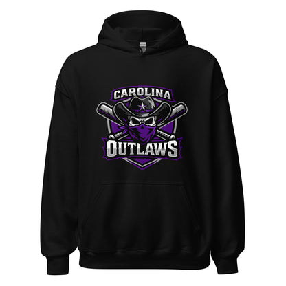 Classic | Hoodie | Carolina Outlaws Baseball | Shield Logo