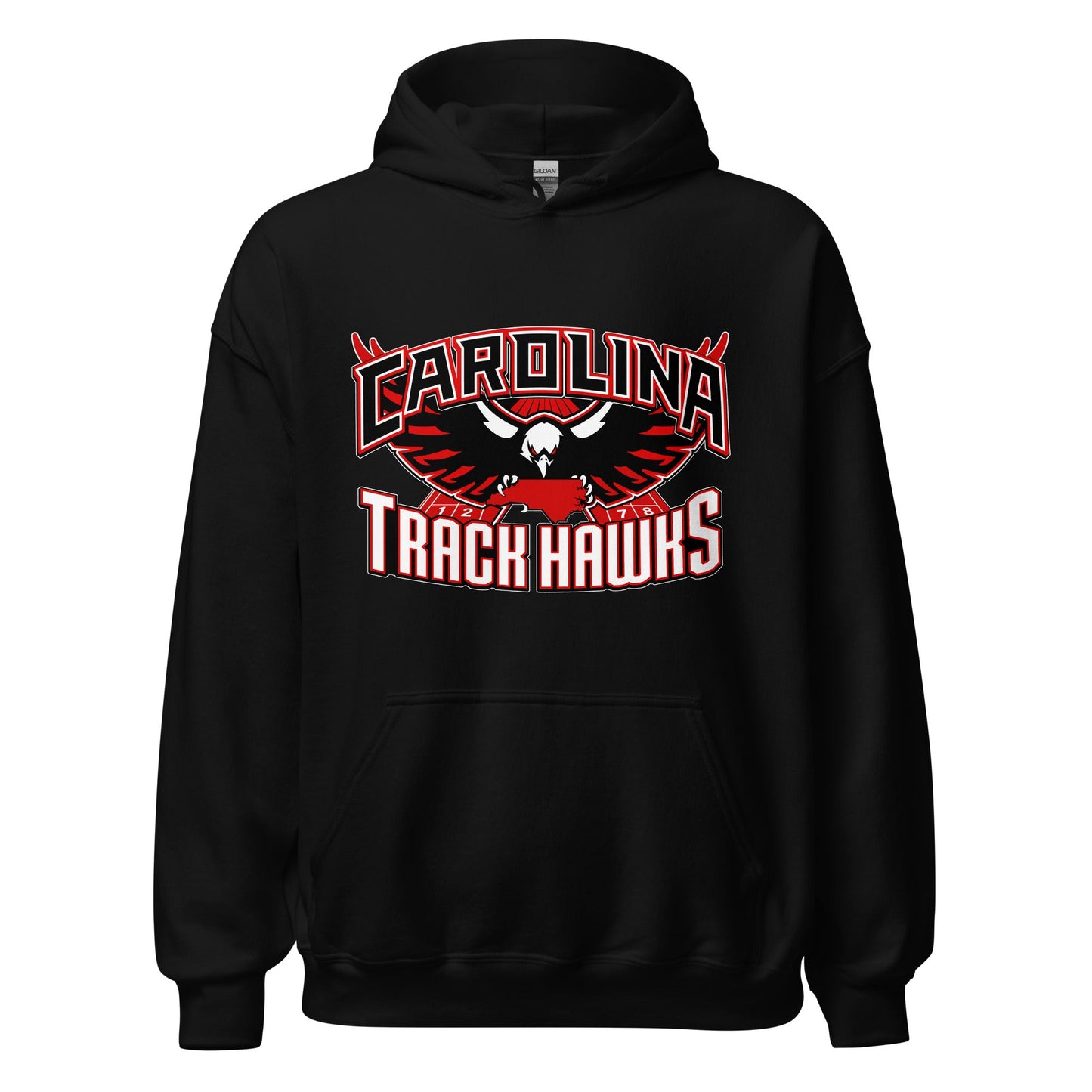 Classic | Hoodie | Carolina track Hawks | Emblem Logo