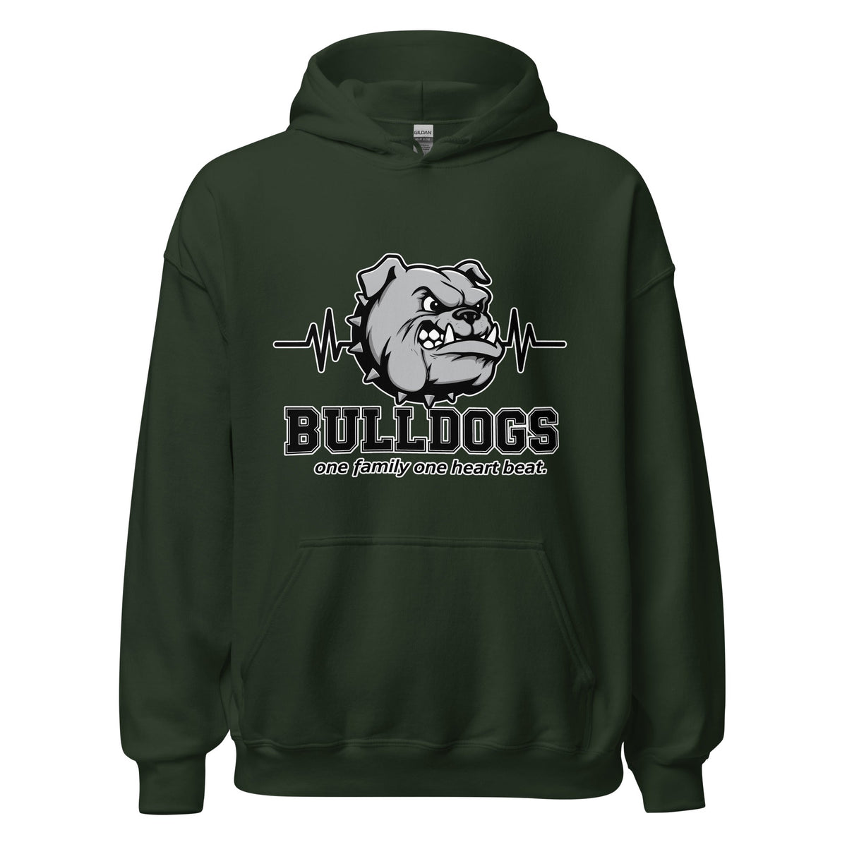 Classic | Hoodie | Celina Recreational Football Black | Bulldogs Crest Logo