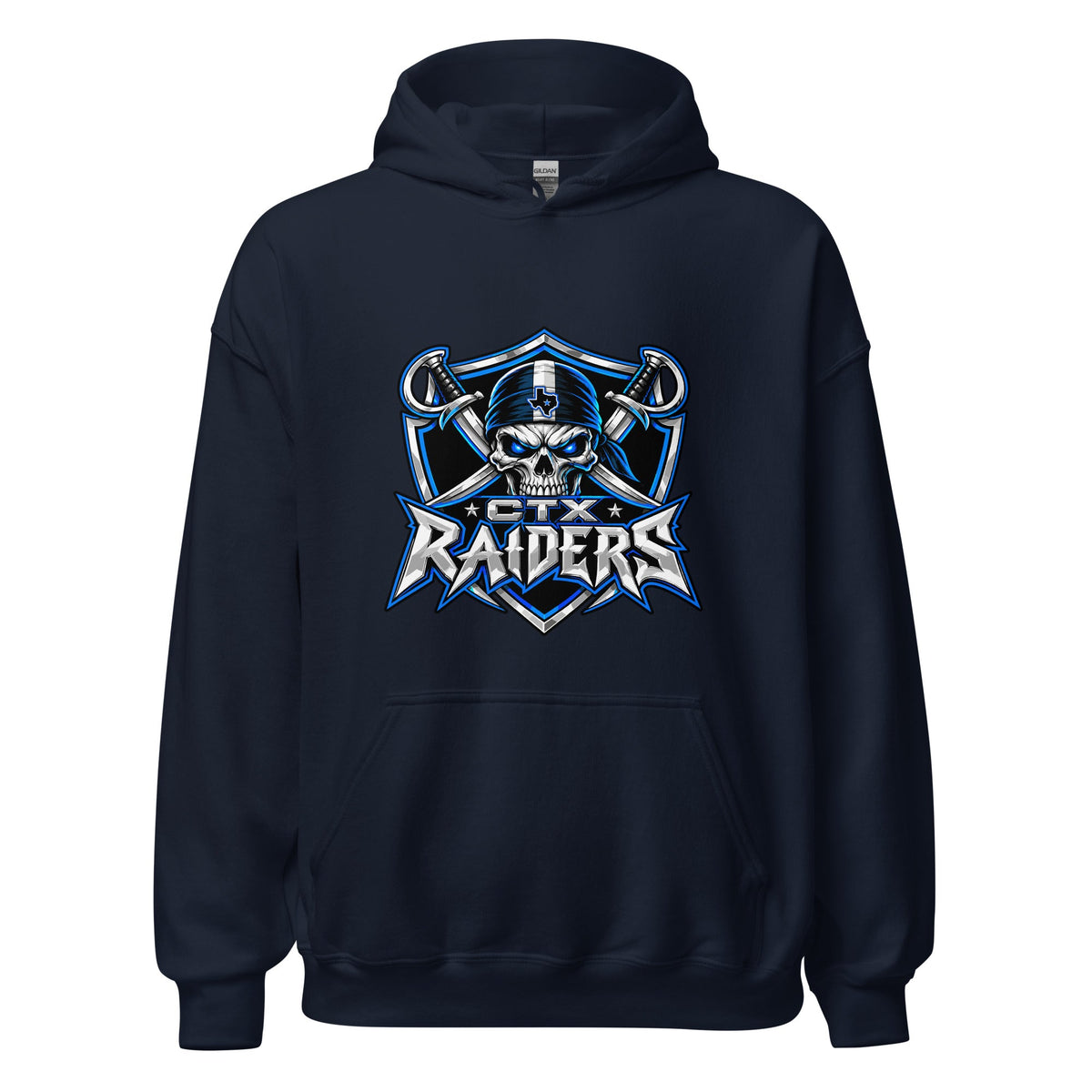 Classic | Hoodie | Central Texas Raiders | Shield Logo