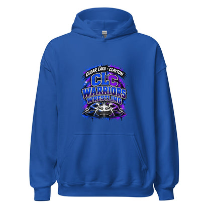 Classic | Hoodie | Clear Lake - Clayton Wrestling | Apex Logo