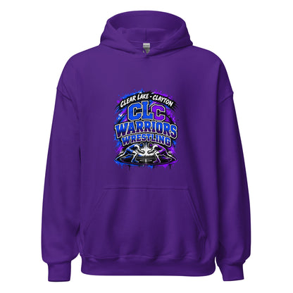 Classic | Hoodie | Clear Lake - Clayton Wrestling | Apex Logo