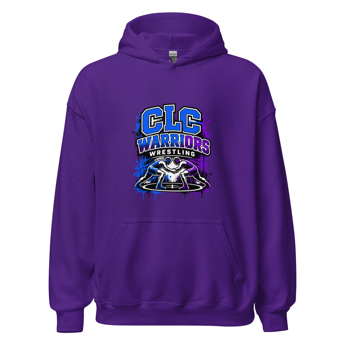 Classic | Hoodie | Clear Lake - Clayton Wrestling | Emblem Logo