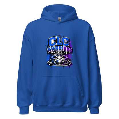Classic | Hoodie | Clear Lake - Clayton Wrestling | Emblem Logo