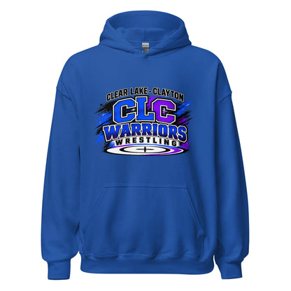Classic | Hoodie | Clear Lake - Clayton Wrestling | Vanguard Logo