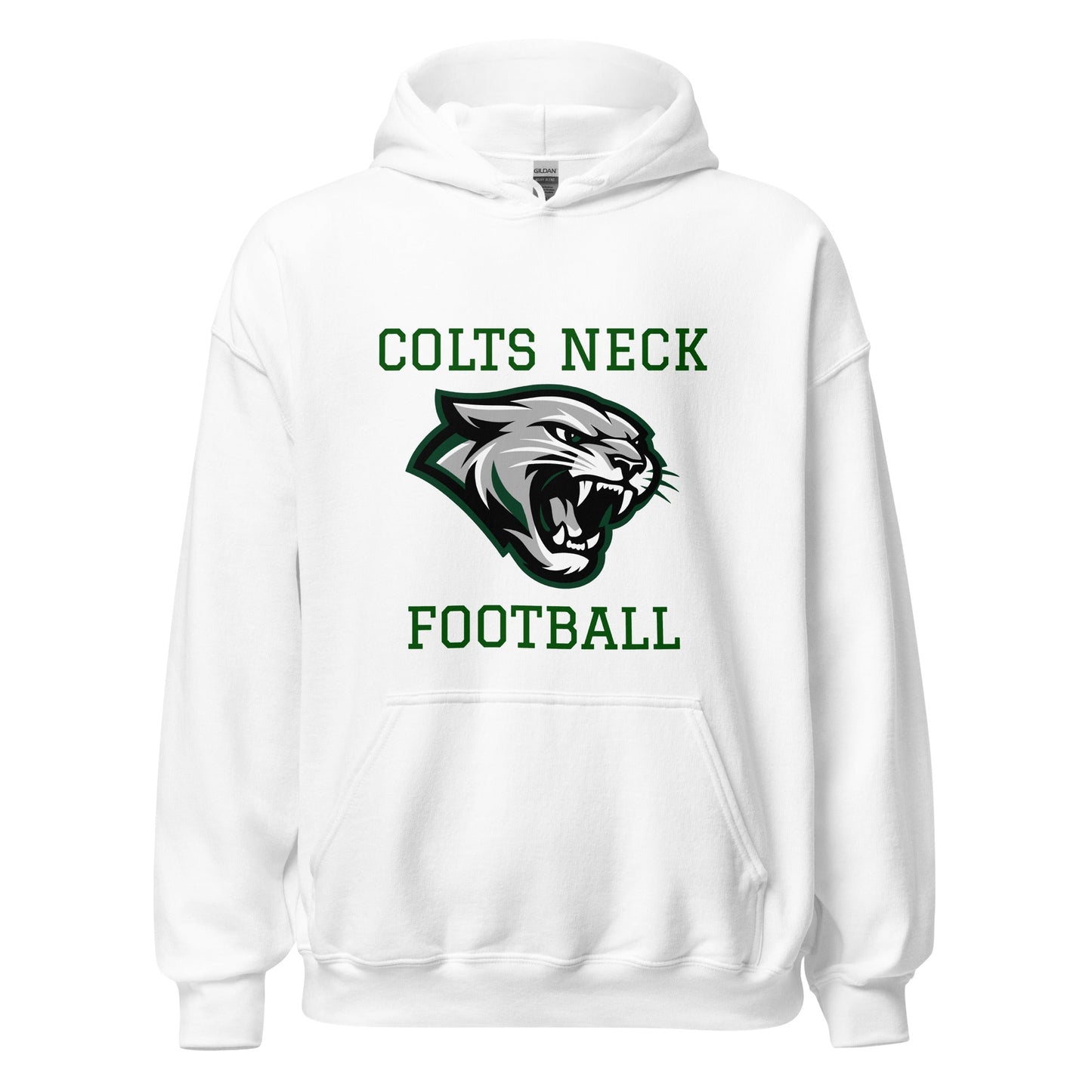 Classic | Hoodie | Colts Neck Cougars | Youth Tackle Football (AYF) | Green Predator Logo