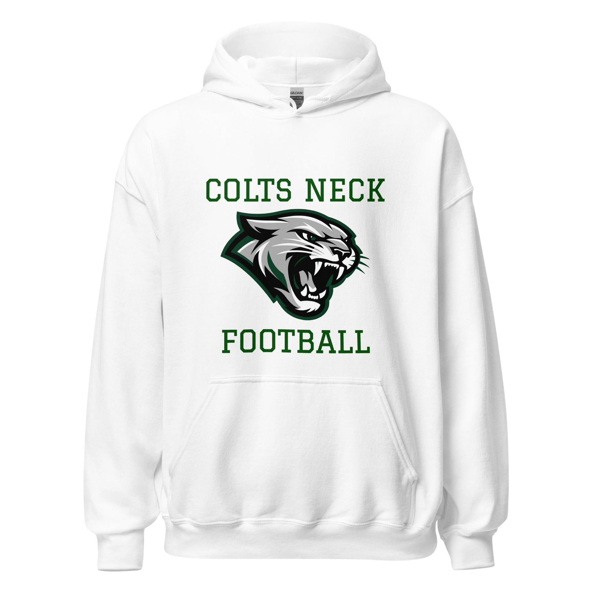 Classic | Hoodie | Colts Neck Cougars | Youth Tackle Football (AYF) | Green Predator Logo