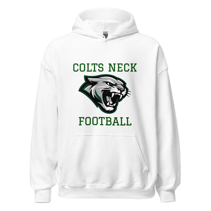Classic | Hoodie | Colts Neck Cougars | Youth Tackle Football (AYF) | Green Predator Logo