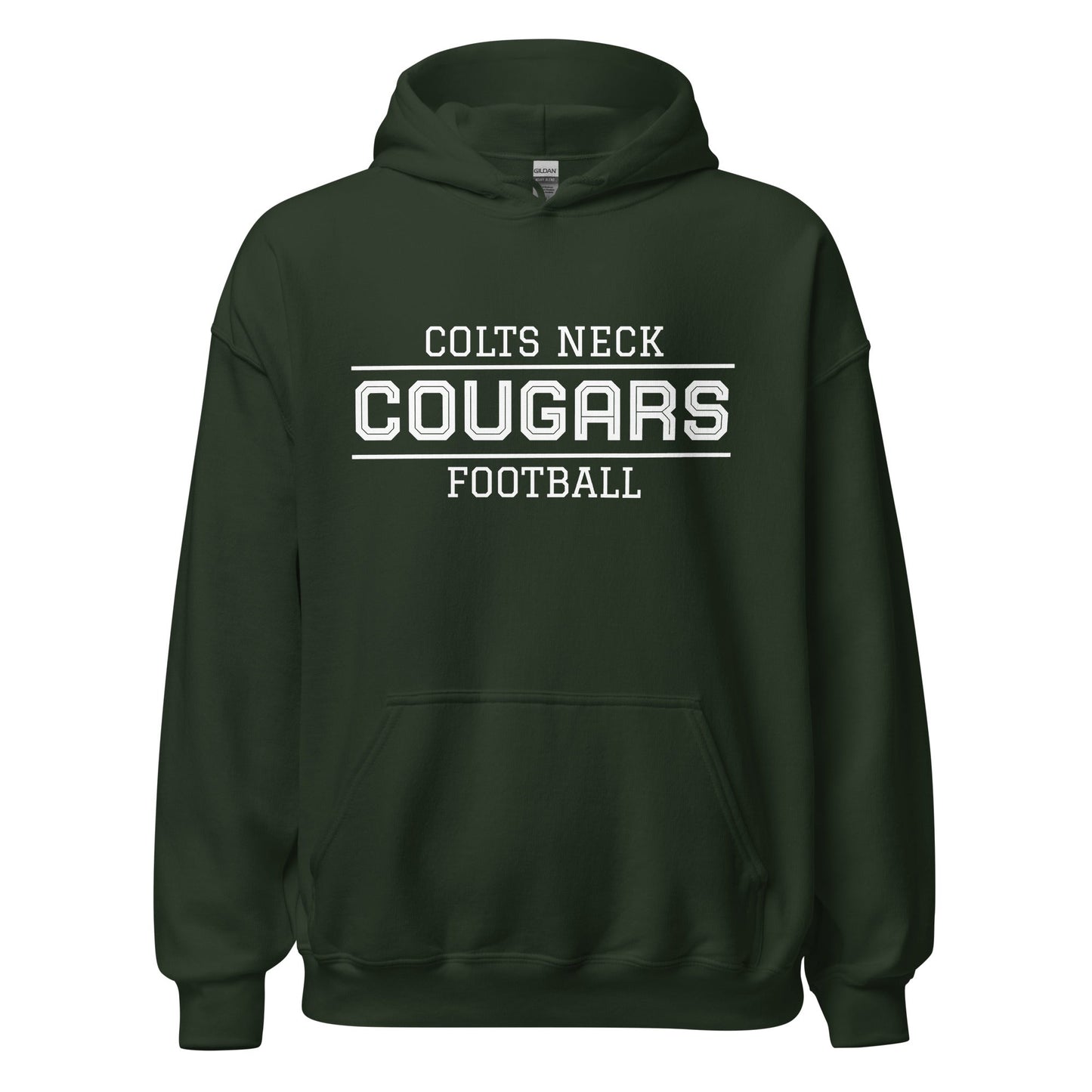 Classic | Hoodie | Colts Neck Cougars | Youth Tackle Football (AYF) | Script Logo