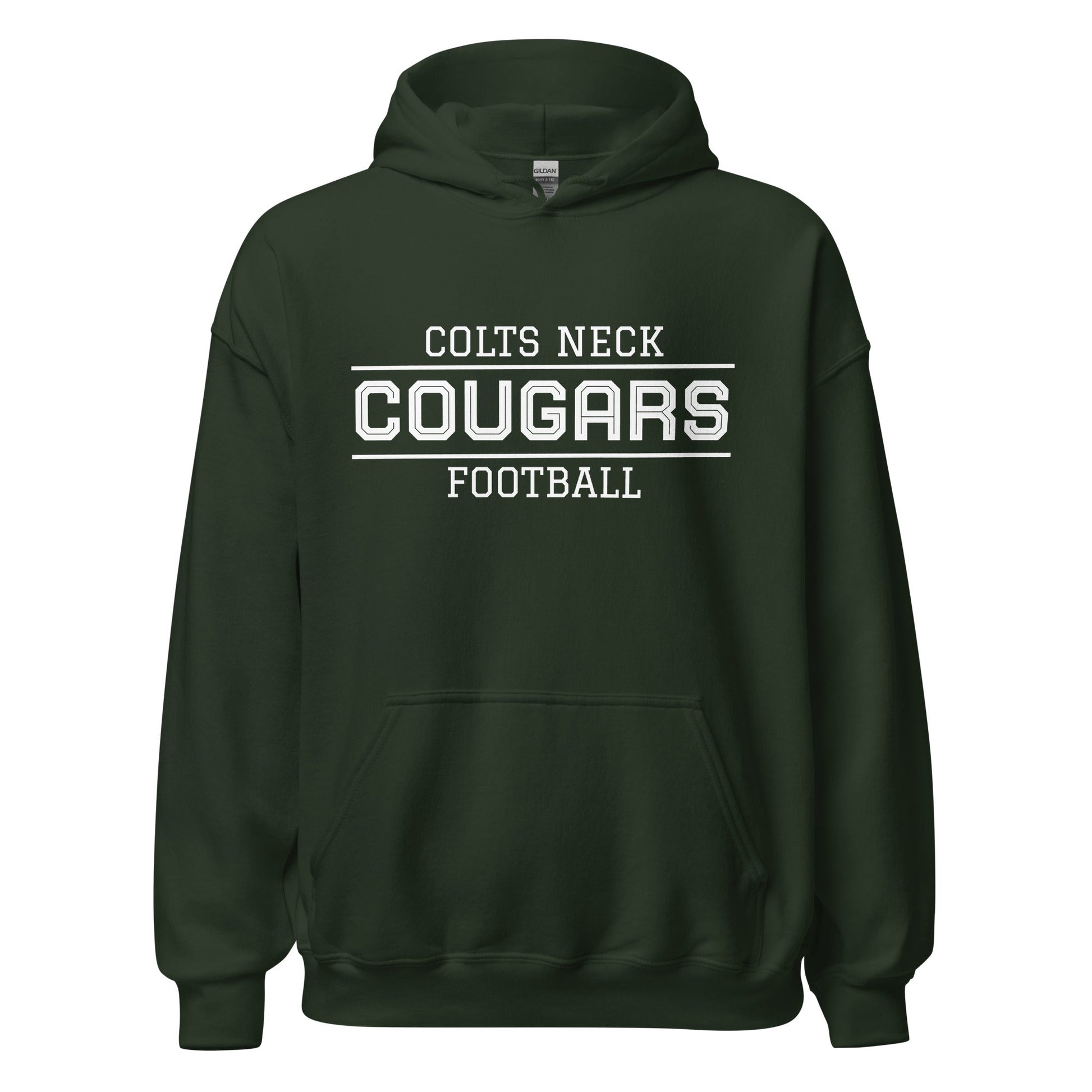Classic | Hoodie | Colts Neck Cougars | Youth Tackle Football (AYF) | Script Logo