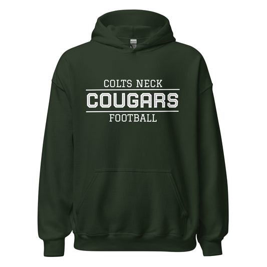 Classic | Hoodie | Colts Neck Cougars | Youth Tackle Football (AYF) | Script Logo