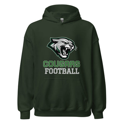 Classic | Hoodie | Colts Neck Cougars | Youth Tackle Football (AYF) | Strike Mascot Logo