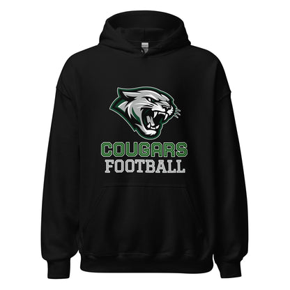 Classic | Hoodie | Colts Neck Cougars | Youth Tackle Football (AYF) | Strike Mascot Logo