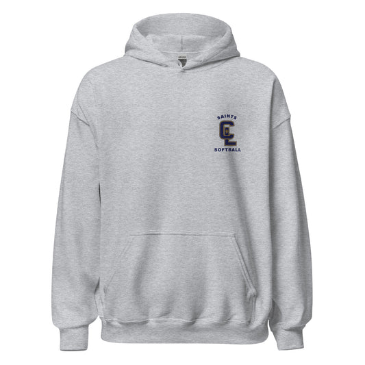 Classic | Hoodie | Crean Lutheran Softball | Navy CL Softball Logo