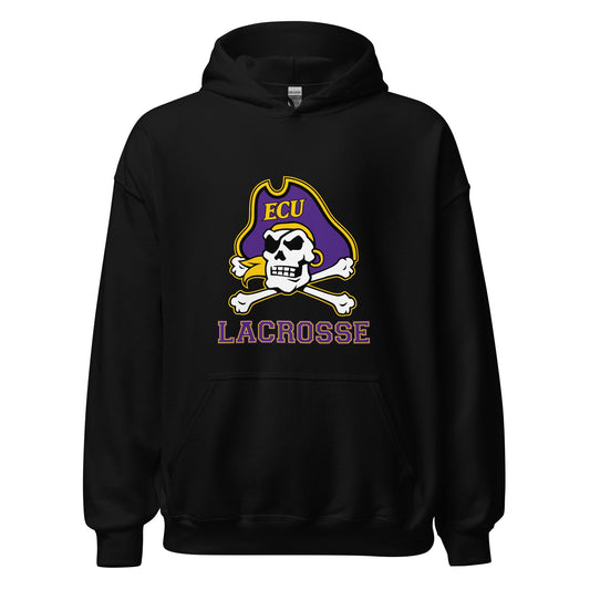 Classic | Hoodie | ECU Club Womens Lacrosse | Ironclad Corsairs Logo