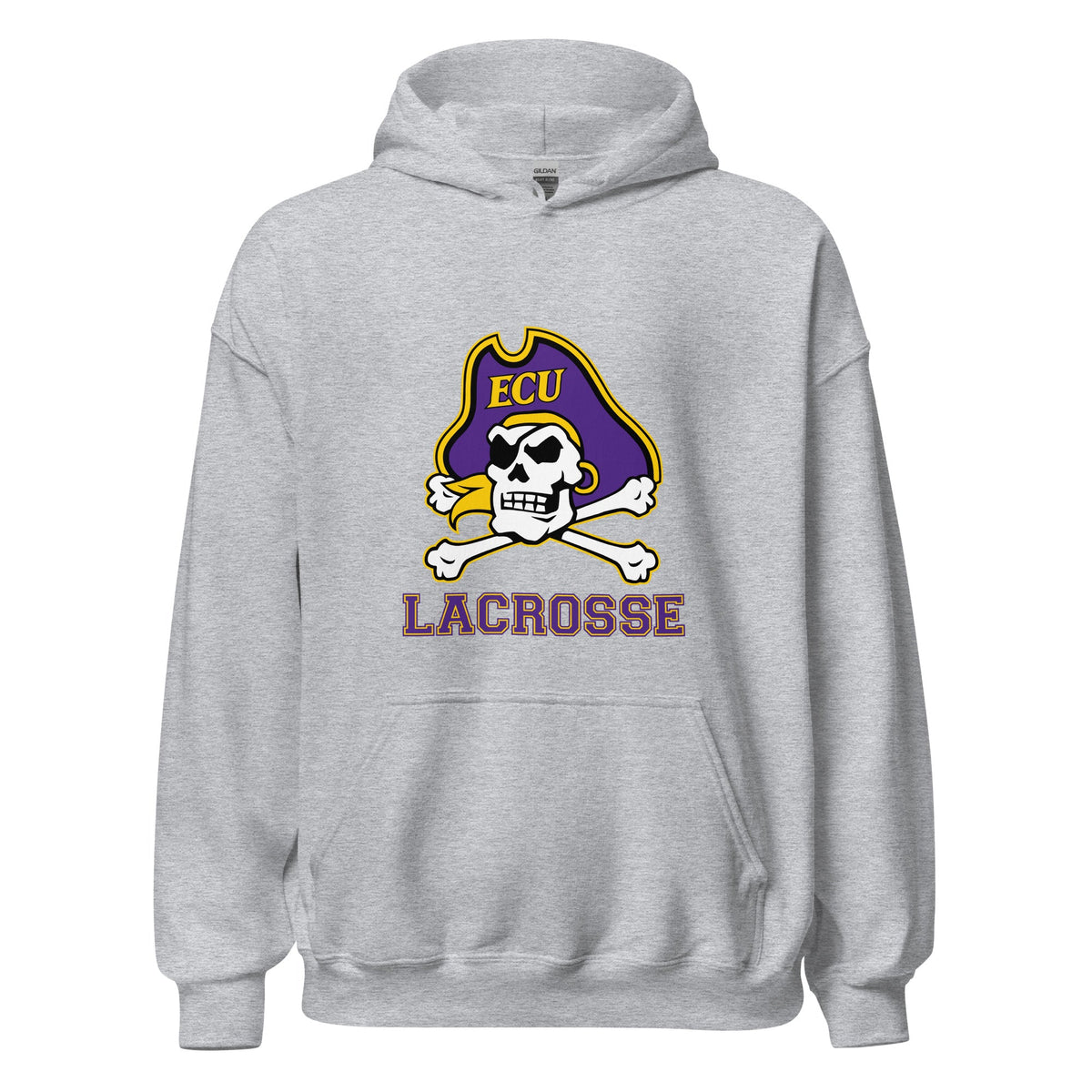 Classic | Hoodie | ECU Club Womens Lacrosse | Ironclad Corsairs Logo