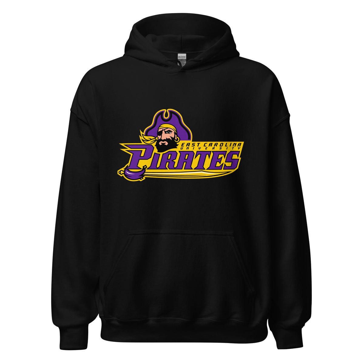 Classic | Hoodie | ECU Club Womens Lacrosse | Pirate Emblem Logo