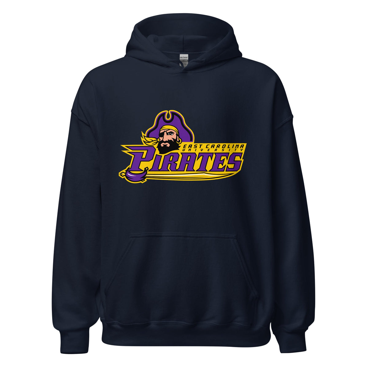 Classic | Hoodie | ECU Club Womens Lacrosse | Pirate Emblem Logo