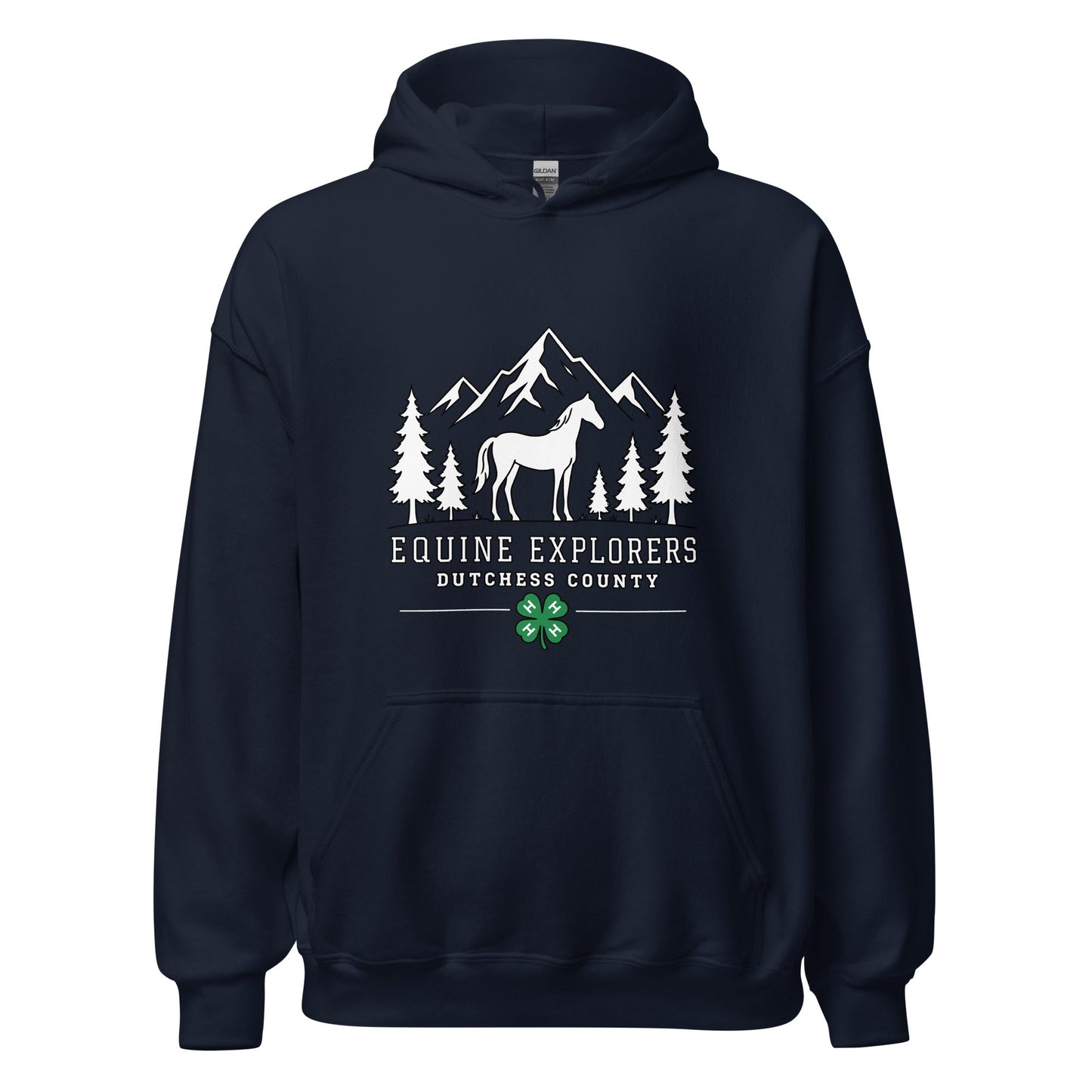 Classic | Hoodie | Equine Explorers | Dutchess Crest Trailblazers Logo