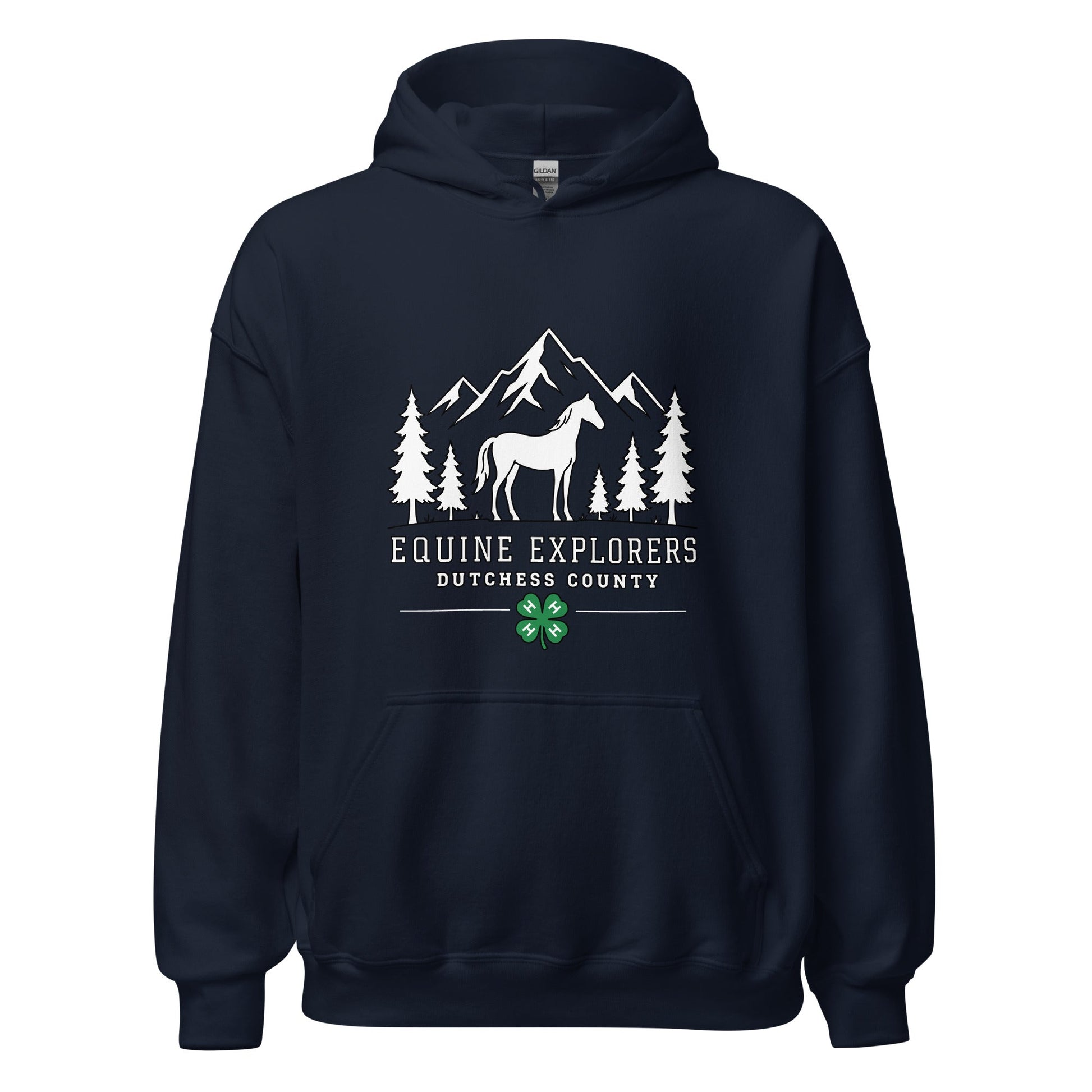 Classic | Hoodie | Equine Explorers | Dutchess Crest Trailblazers Logo