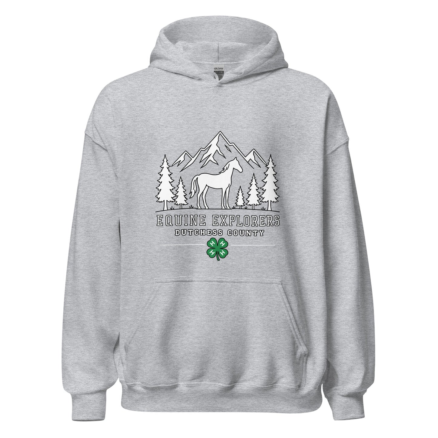 Classic | Hoodie | Equine Explorers | Dutchess Crest Trailblazers Logo