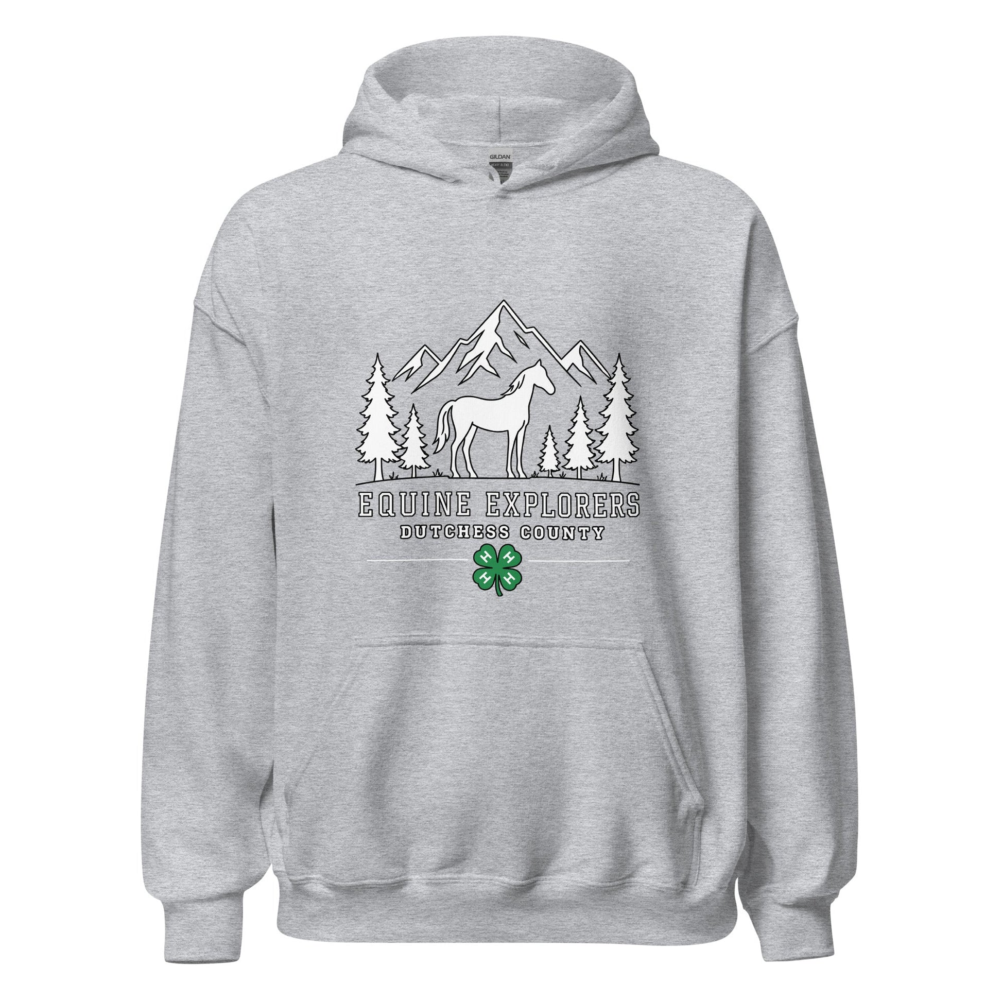 Classic | Hoodie | Equine Explorers | Dutchess Crest Trailblazers Logo
