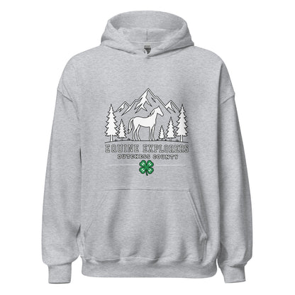 Classic | Hoodie | Equine Explorers | Dutchess Crest Trailblazers Logo