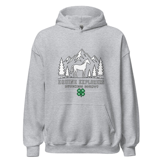 Classic | Hoodie | Equine Explorers | Dutchess Crest Trailblazers Logo