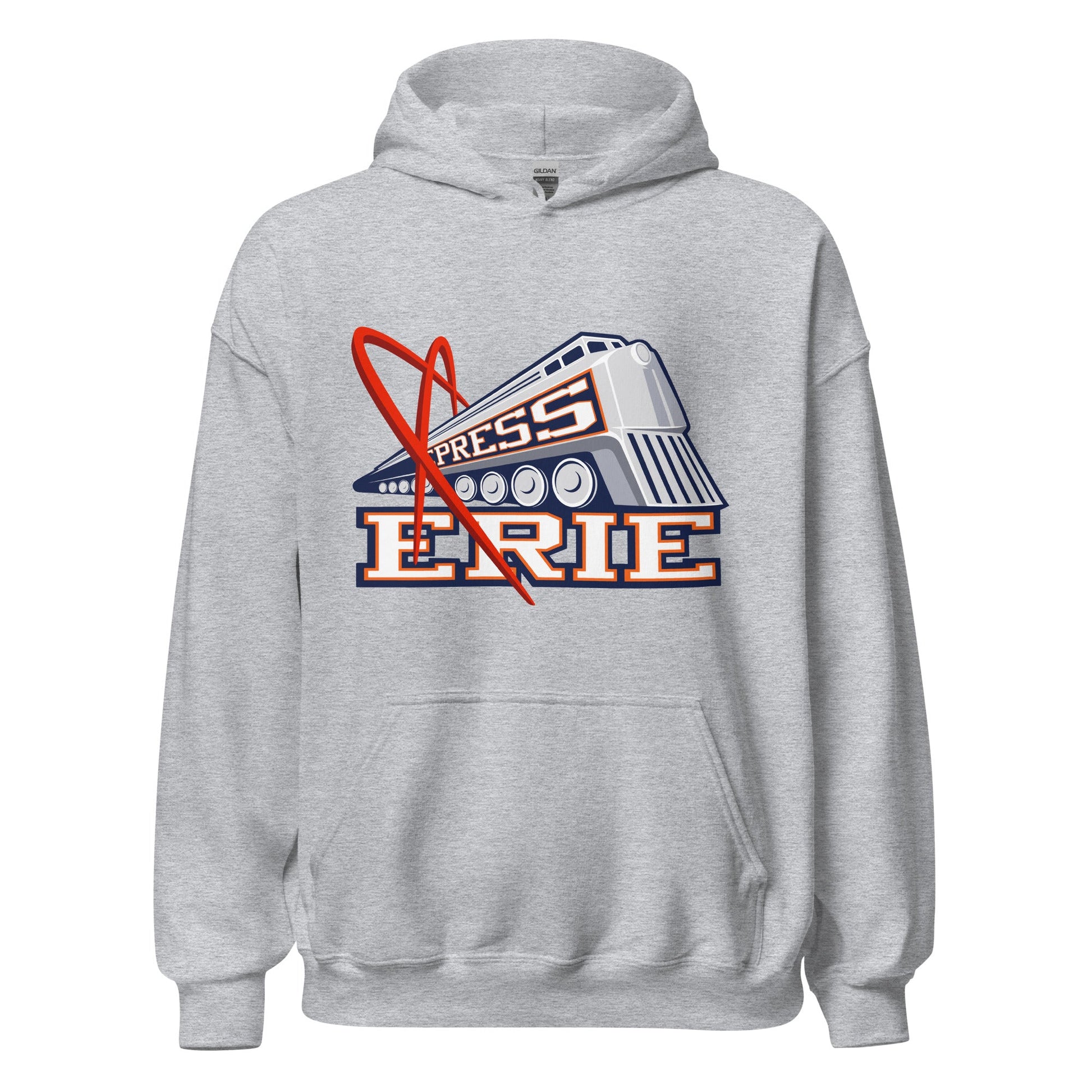 Classic | Hoodie | Erie Express Football | Locomotive Logo