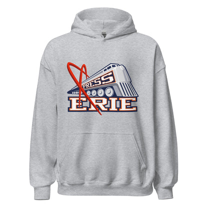 Classic | Hoodie | Erie Express Football | Locomotive Logo