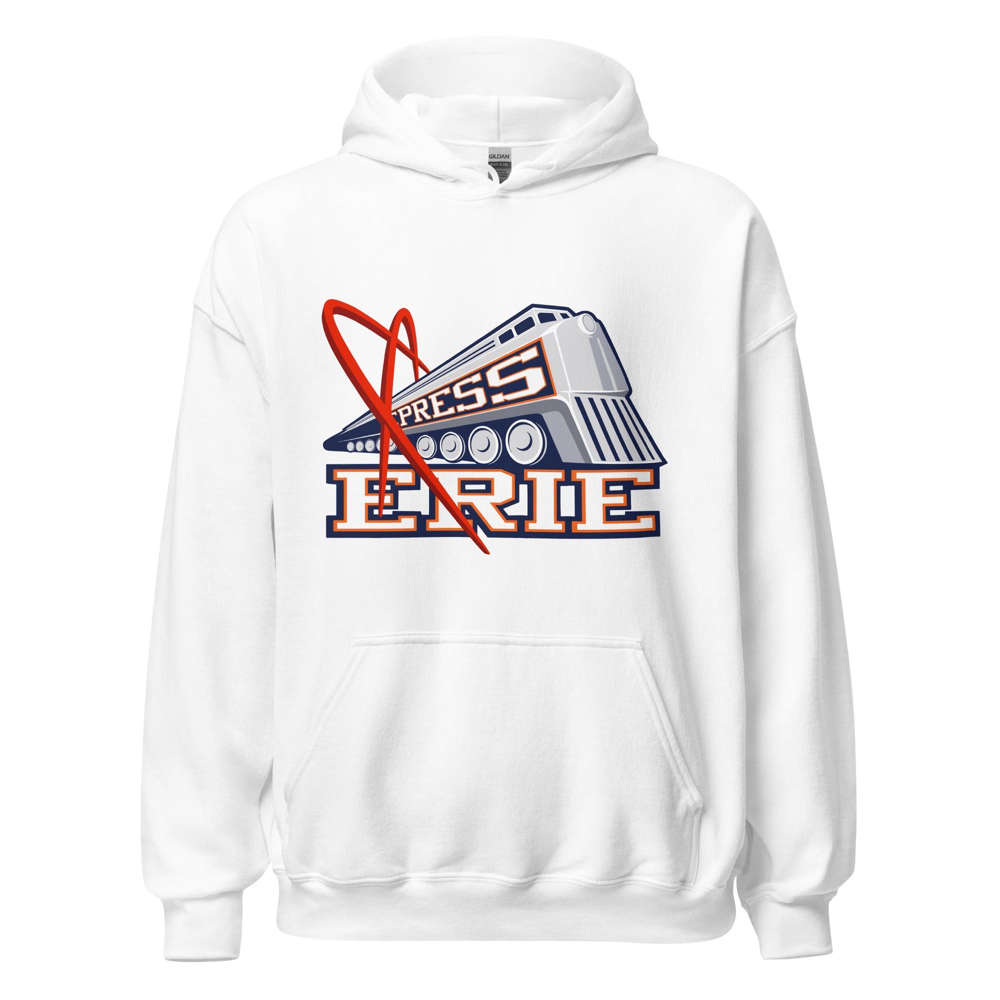 Classic | Hoodie | Erie Express Football | Locomotive Logo