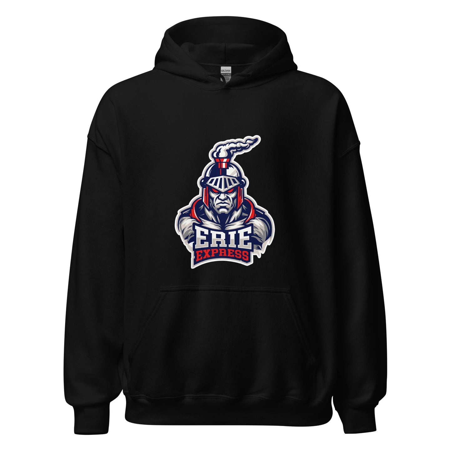 Classic | Hoodie | Erie Express Football | Mascot Logo