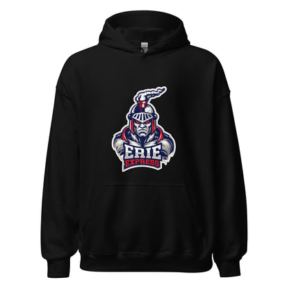 Classic | Hoodie | Erie Express Football | Mascot Logo