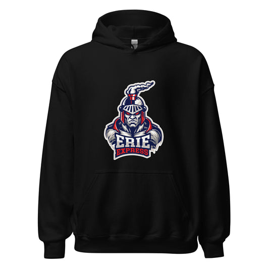 Classic | Hoodie | Erie Express Football | Mascot Logo