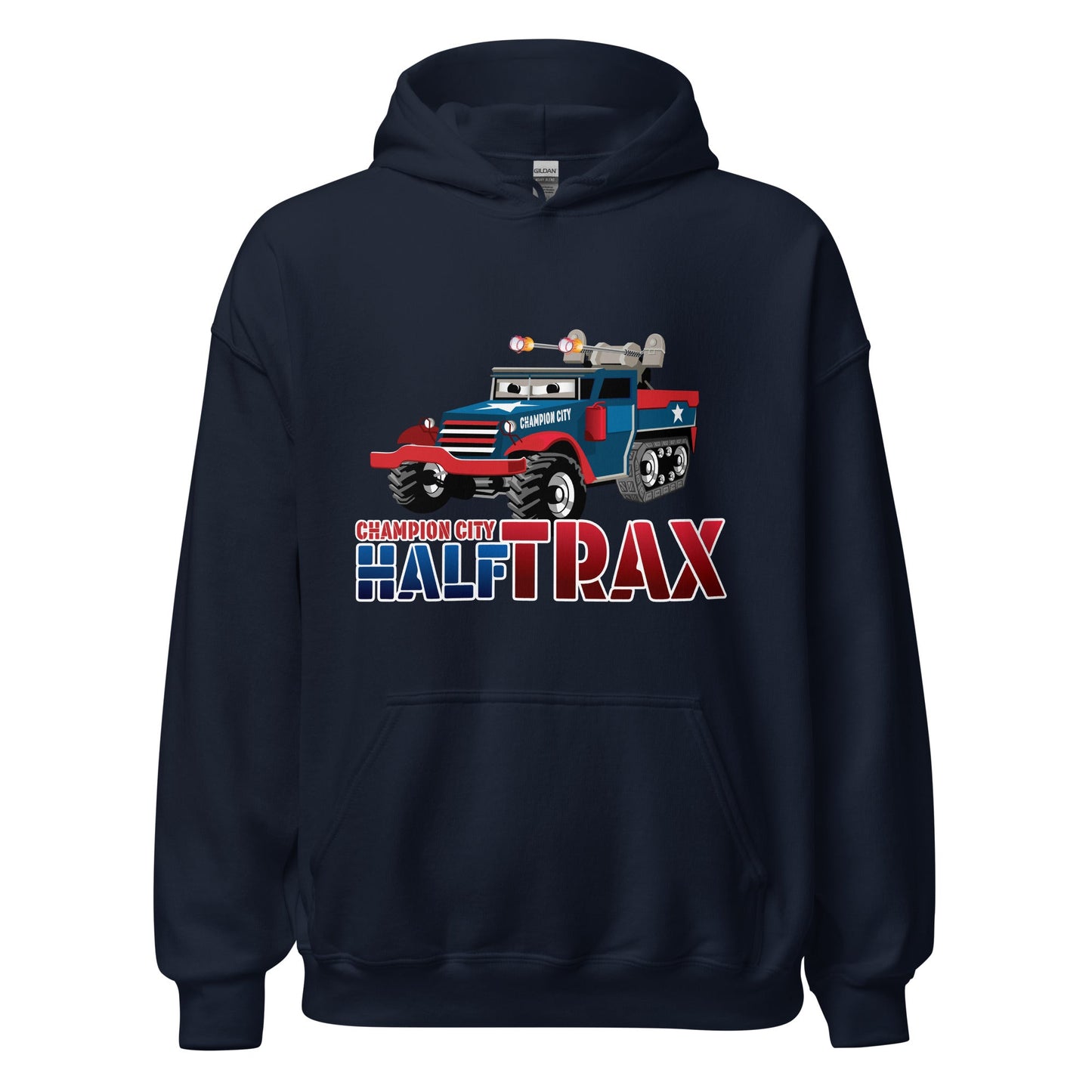 Classic | Hoodie | Half Trax Baseball | Mascot Logo