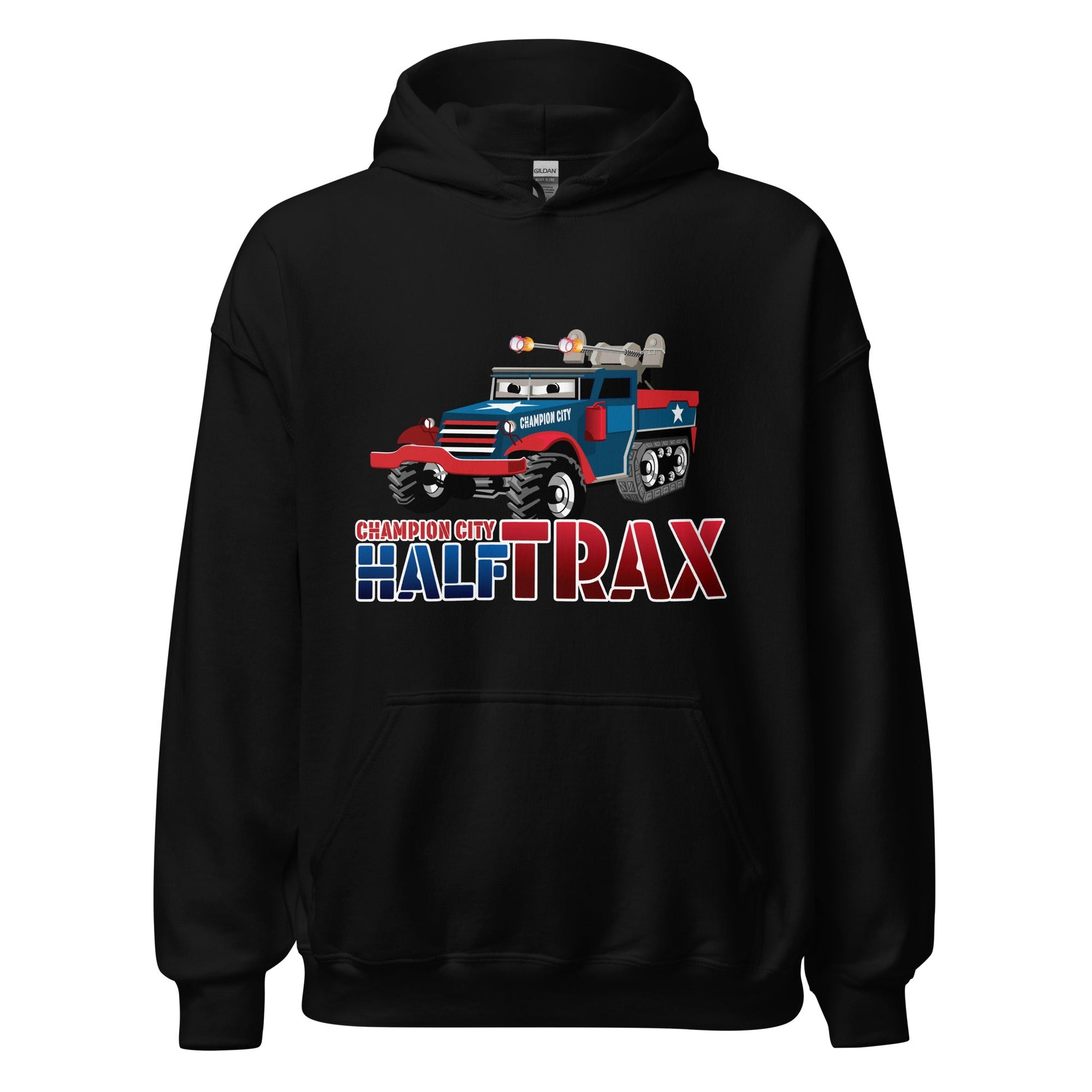 Classic | Hoodie | Half Trax Baseball | Mascot Logo